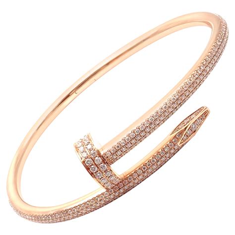 cartier nail diamond bangle